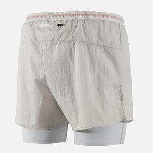 District Vision Men's Ripstop Layered Trail Shorts Moonstone - achilles heel