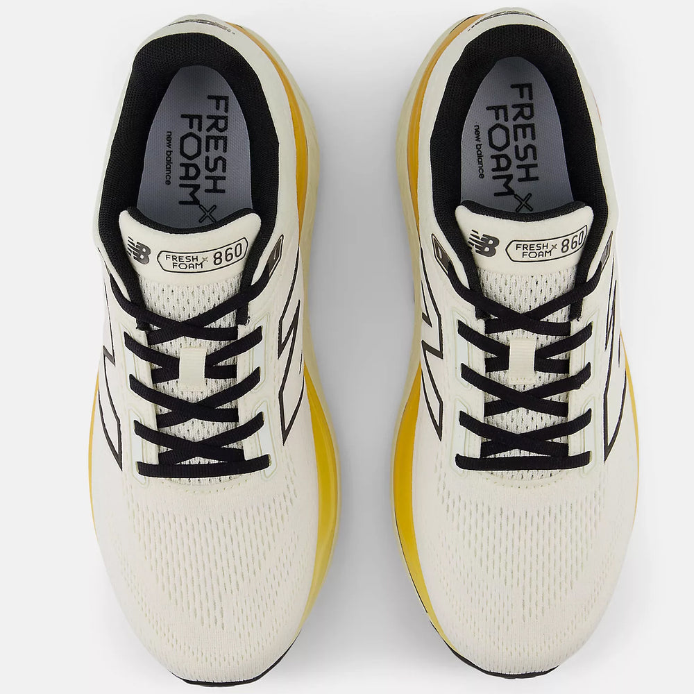 New Balance Men's 860v14 Running Shoes Sea Salt / Angora / Dried Apricot - achilles heel