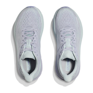 Hoka Women's Clifton 9 Running Shoes Ether / Illusion - achilles heel
