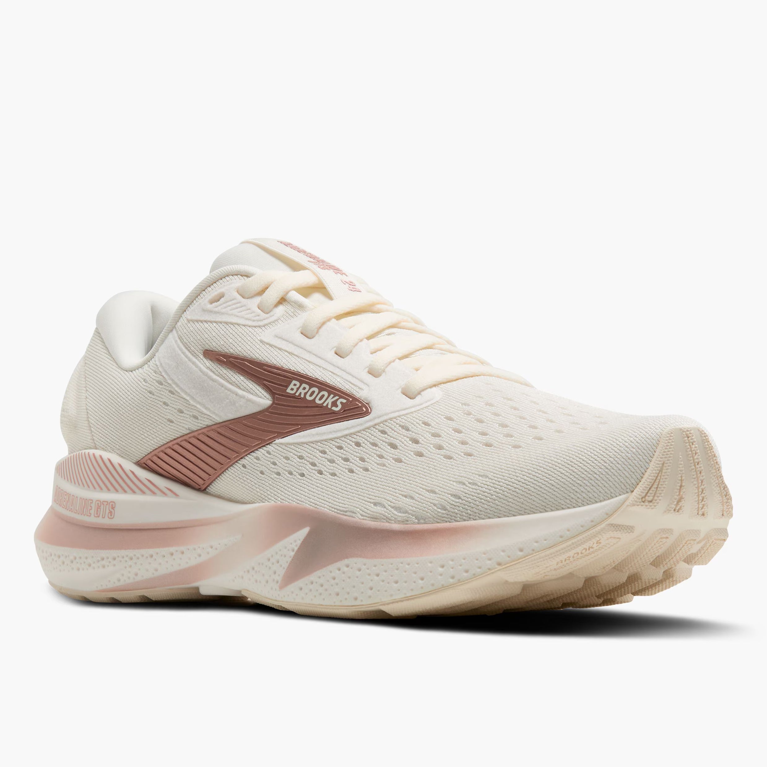 Women's Adrenaline GTS 24 Running Shoes Coconut / Rose Gold / White - Achilles Heel