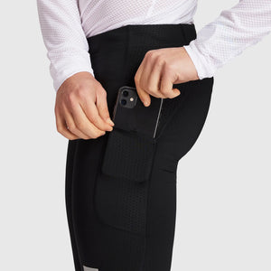 SAYSKY Men's Combat+ 9 Inch Short Tights Black - achilles heel