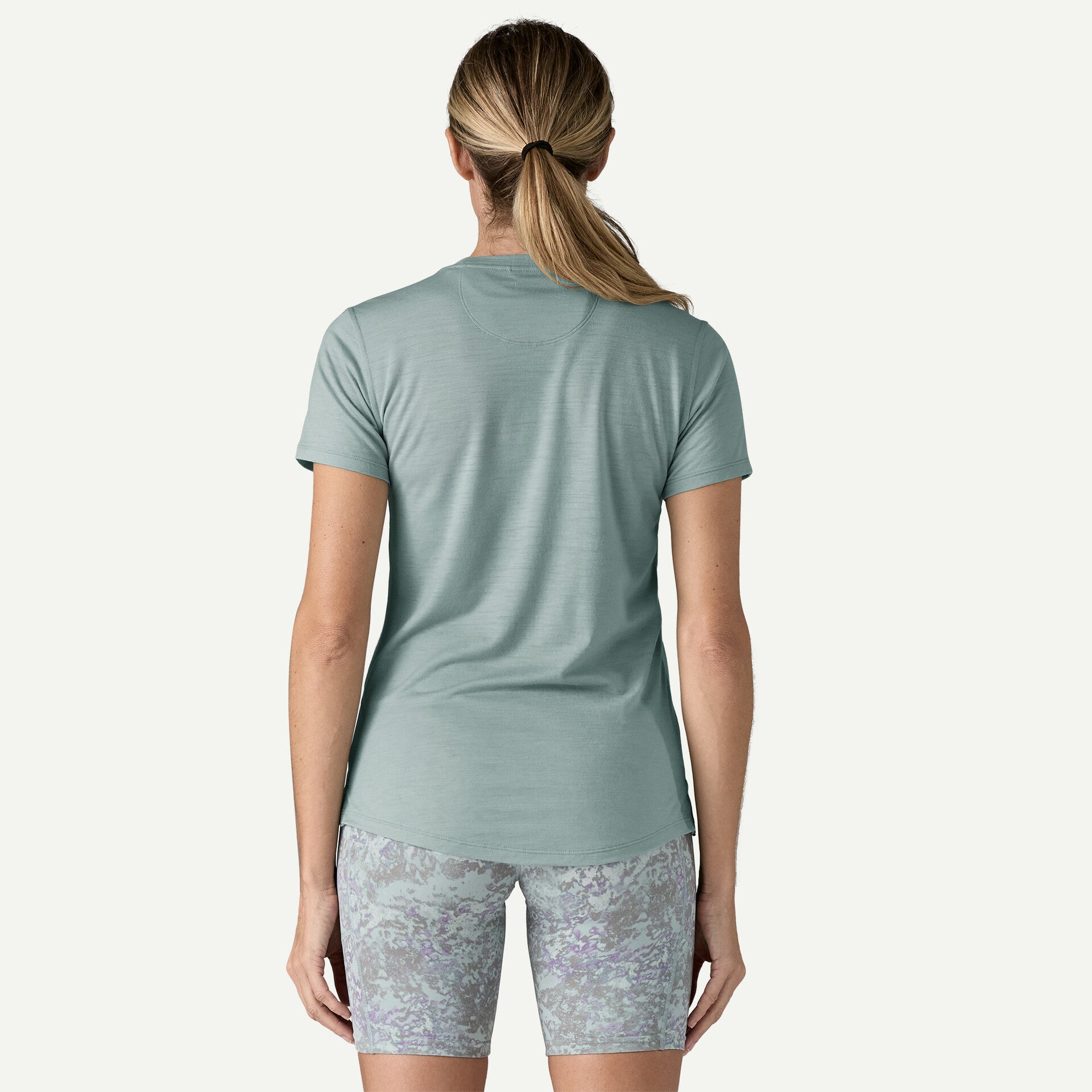 Patagonia Women's Capilene Cool Merino Blend Tee Thermal Blue - Achilles Heel