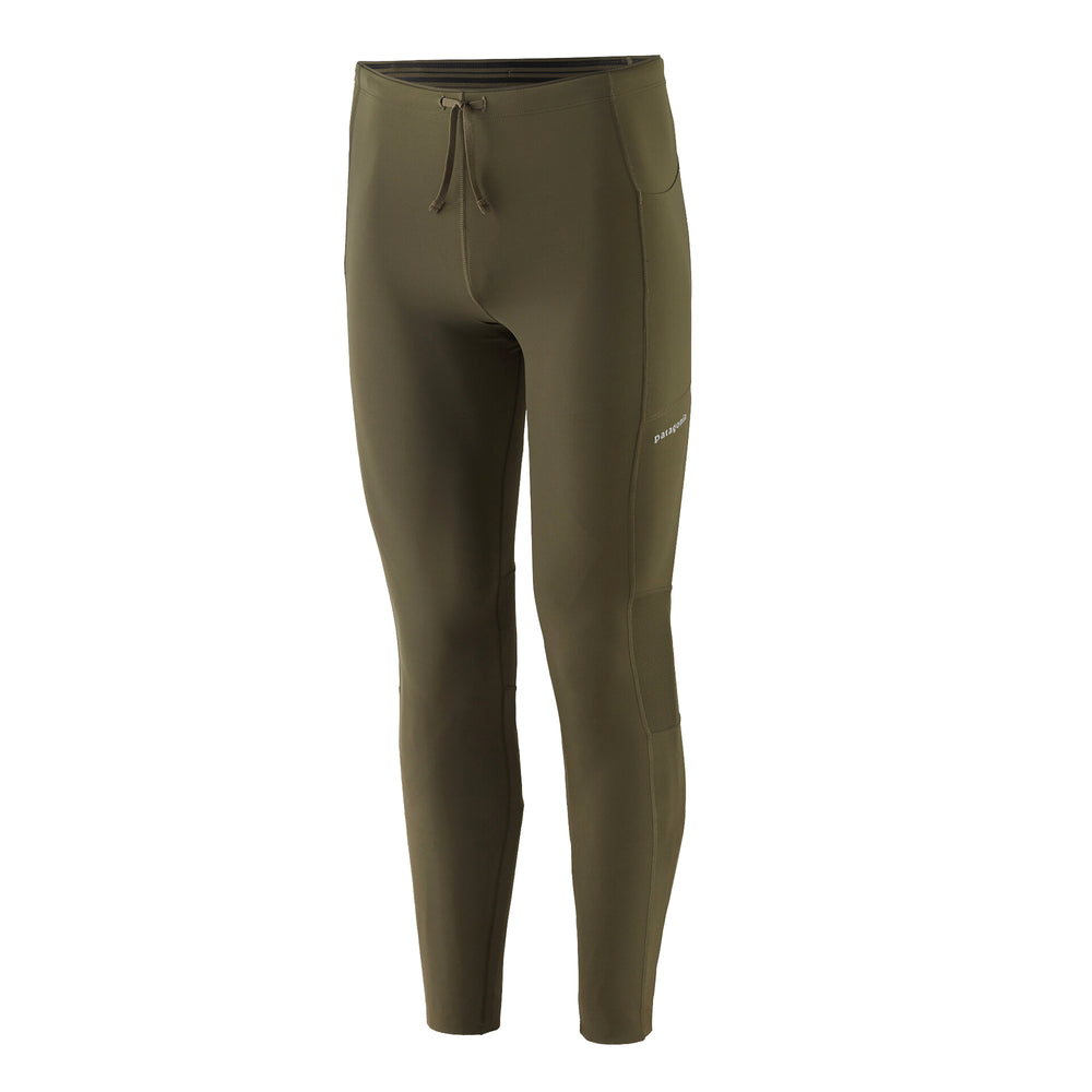 Patagonia Men's Endless Run Tight Pine Needle Green - achilles heel