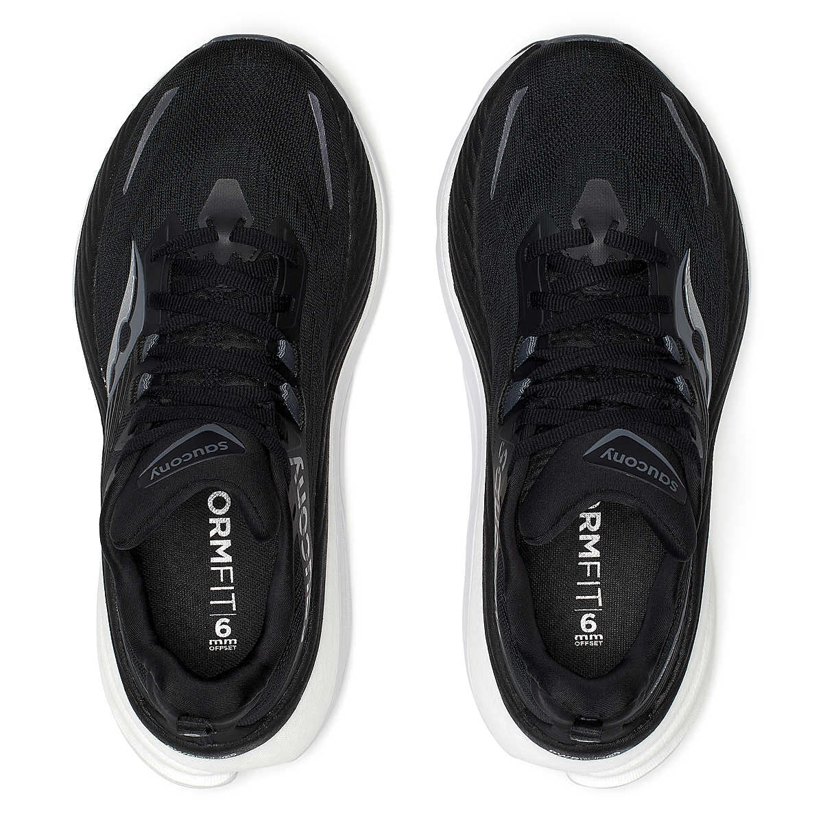 Saucony Women's Hurricane 24 Wide Fit Running Shoes Black / Carbon - Achilles Heel
