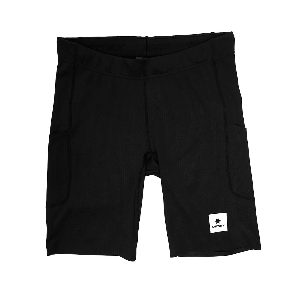 SAYSKY Men's Combat+ 9 Inch Short Tights Black - achilles heel
