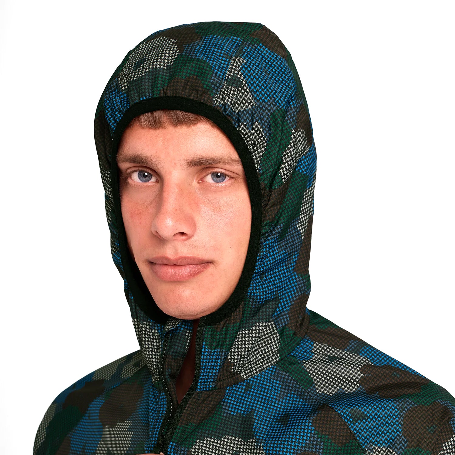 Men's Flower Pace Jacket Blue AOP