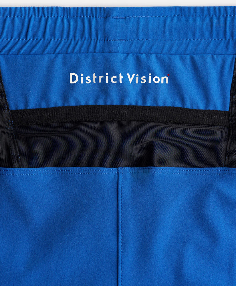 District Vision Men's 5 Inch Training Shorts Surf Blue - achilles heel