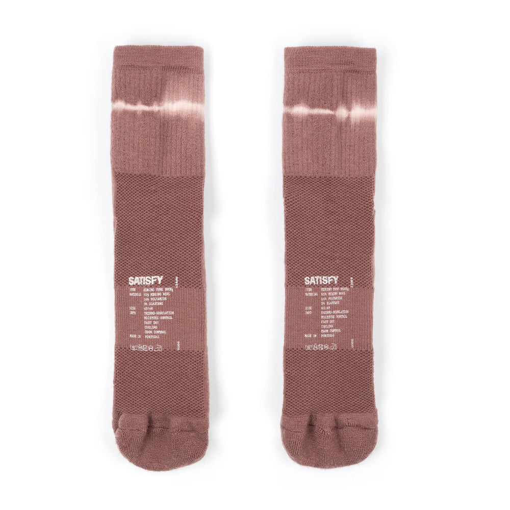 Satisfy Merino Tube Socks Cedar Tie-Dye - achilles heel