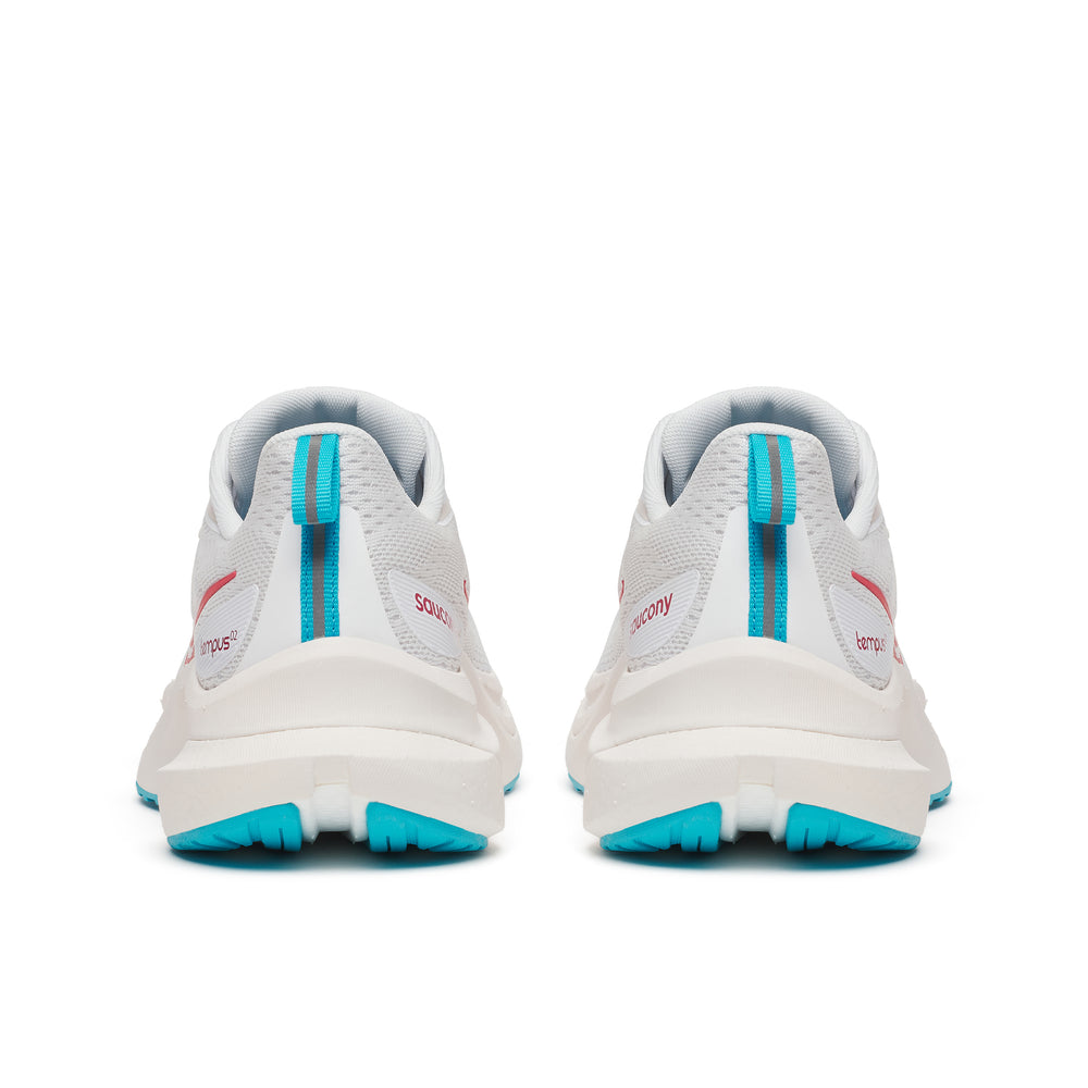 Saucony Women's Tempus 2 Running Shoes White / Cayenne - achilles heel