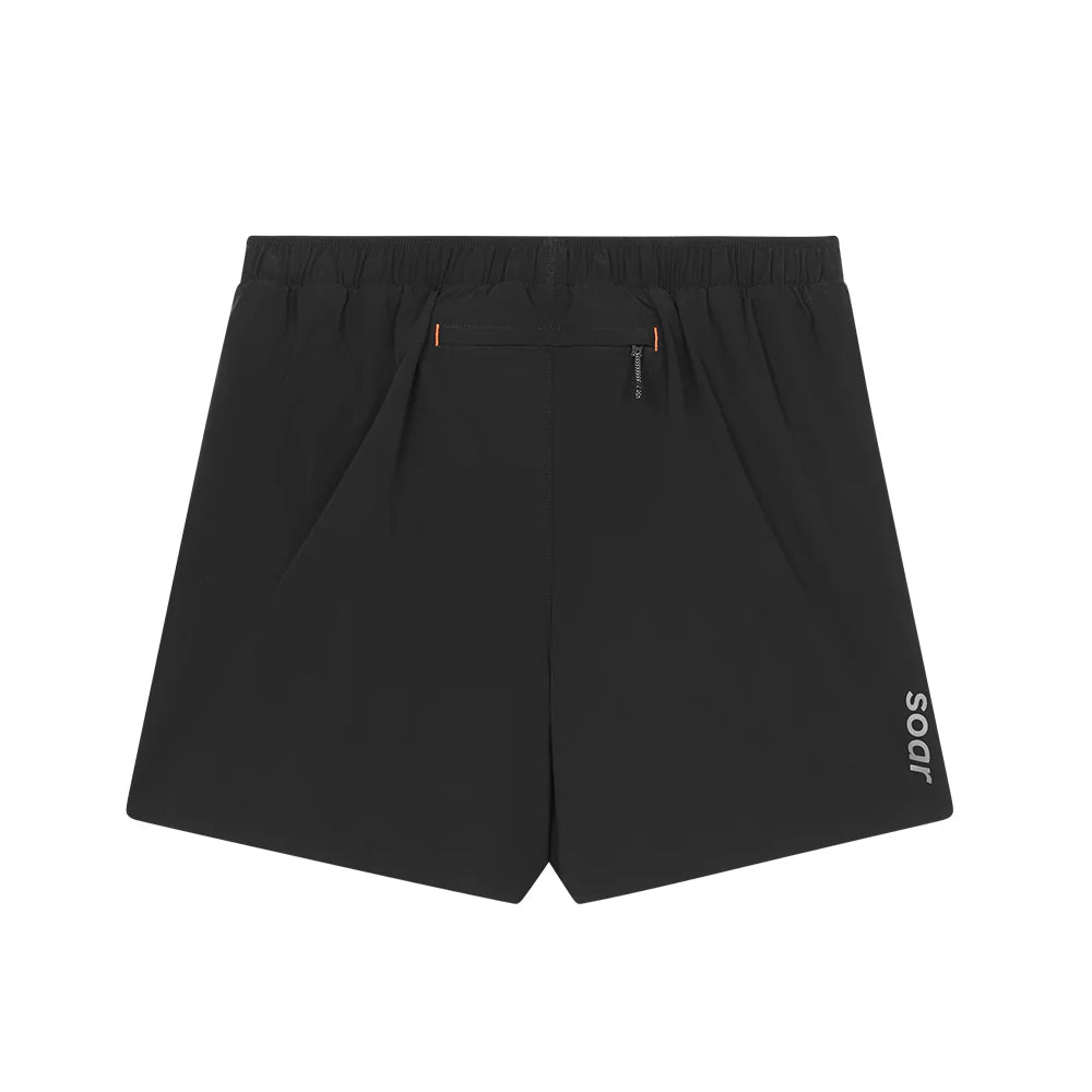 Soar Men's Run Shorts Black v3 - achilles heel
