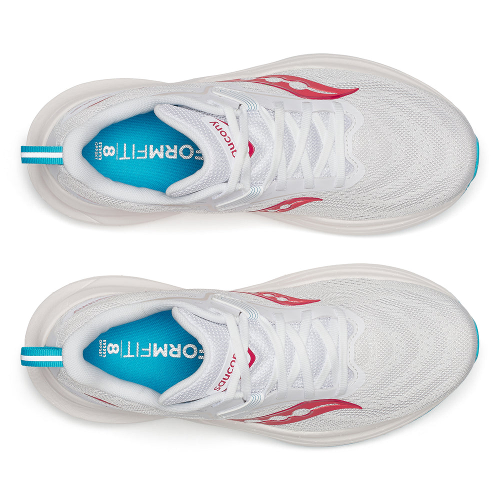 Saucony Women's Tempus 2 Running Shoes White / Cayenne - achilles heel