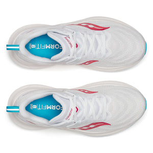 Saucony Women's Tempus 2 Running Shoes White / Cayenne - achilles heel