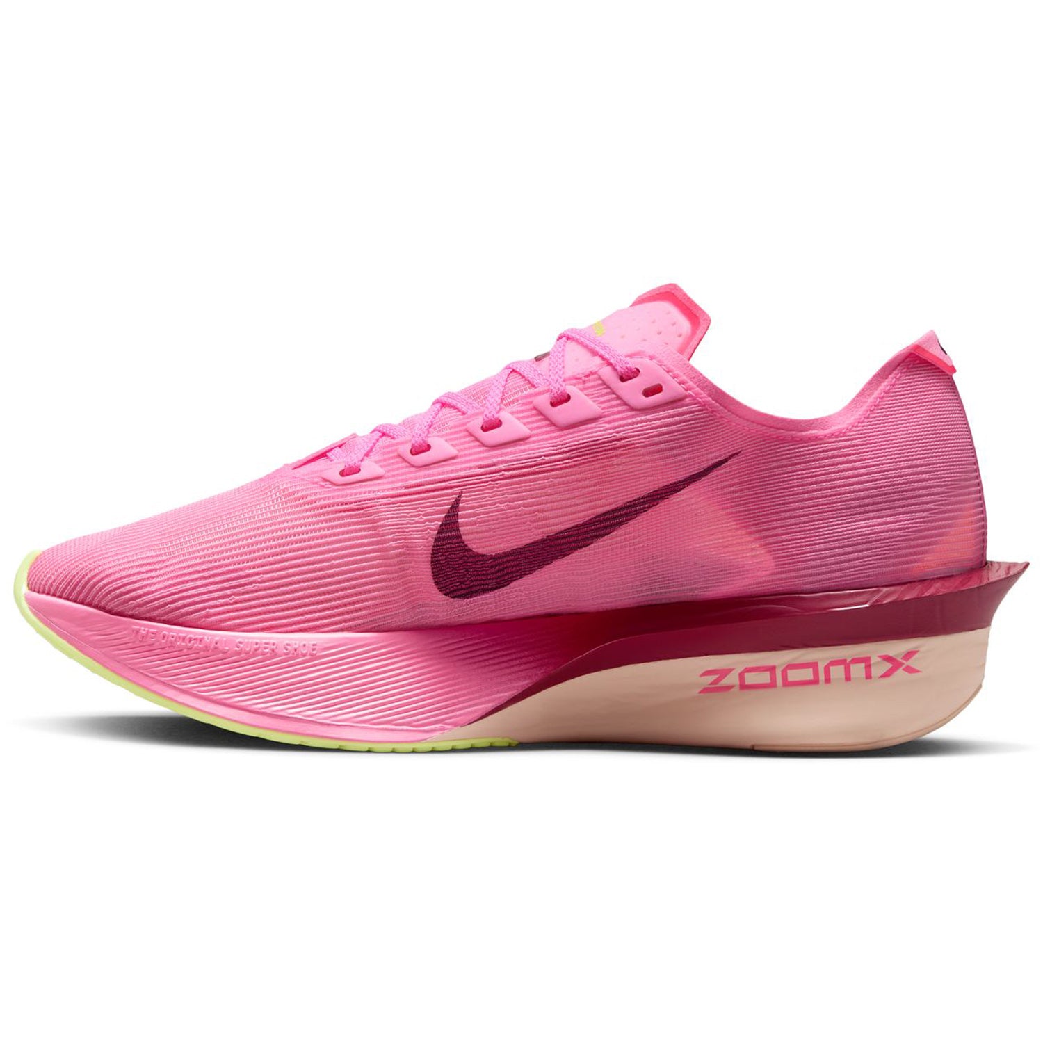 Women's Vaporfly 4 Running Shoes Pink Spell / Bordeaux / Hyper Pink