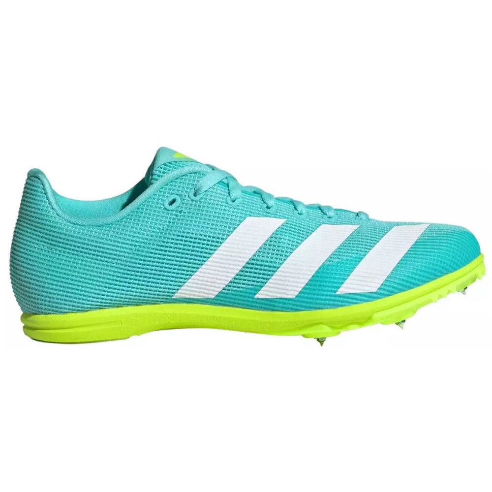 Adidas Allroundstar J Running Spikes Flash Aqua / Cloud White / Lucid Lemon - achilles heel
