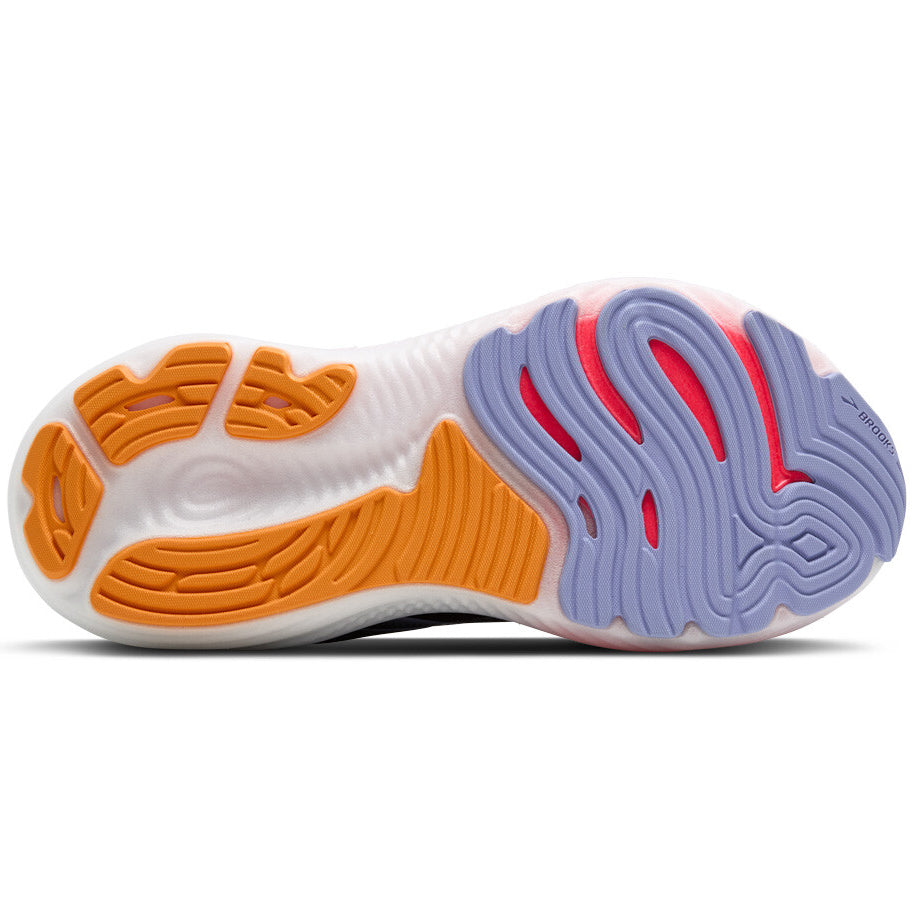 Women's Glycerin GTS 22 Running Shoes Black / Blue Heron / Orange - Achilles Heel