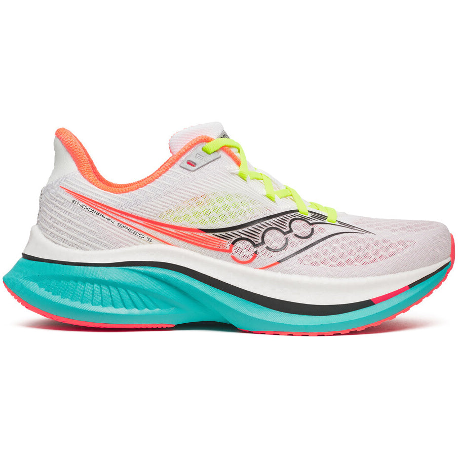 Saucony Men's Endorphin Speed 5 Running Shoes White / Mutant - achilles heel