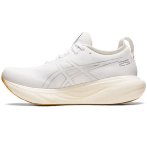 Asics Women's Gel-Nimbus 25 Running Shoes White / White - achilles heel