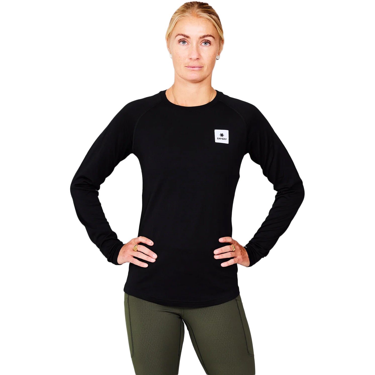 SAYSKY Women's Merino Base 165 Top Black - Achilles Heel