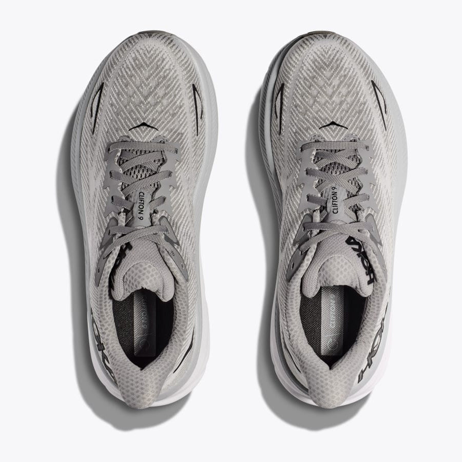 Hoka Men's Clifton 9 Running Shoes Harbor Mist / Black - achilles heel