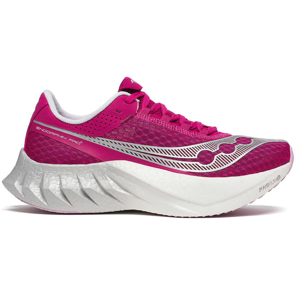 Saucony Women's Endorphin Pro 4 Running Shoes Magenta - achilles heel