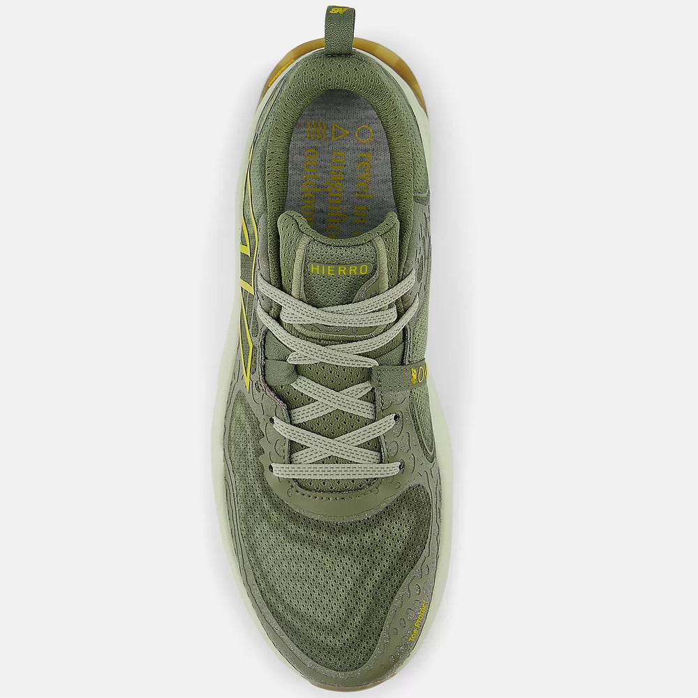 New Balance Men's Fresh Foam X Hierro v8 Trail Running Shoes Dark Olivine / Olivine / Lichen Green - achilles heel