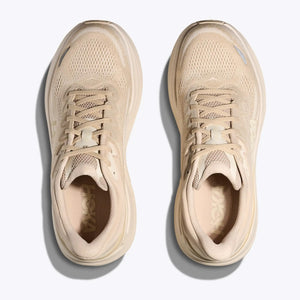 Hoka Men's Bondi 9 Running Shoes Oatmeal / Oat Milk - achilles heel