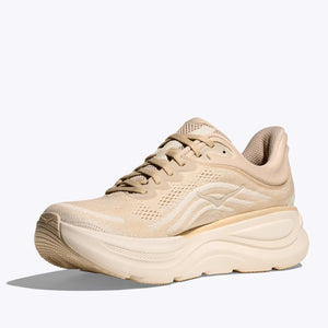 Hoka Men's Bondi 9 Running Shoes Oatmeal / Oat Milk - achilles heel