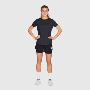 SAYSKY Women's Clean Pace Tee Black - achilles heel