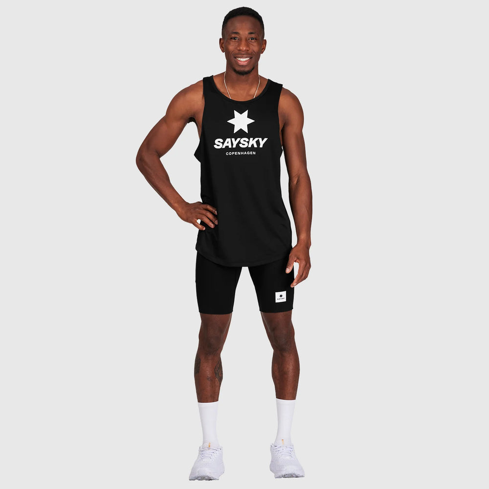 SAYSKY Men's Combat+ 9 Inch Short Tights Black - achilles heel