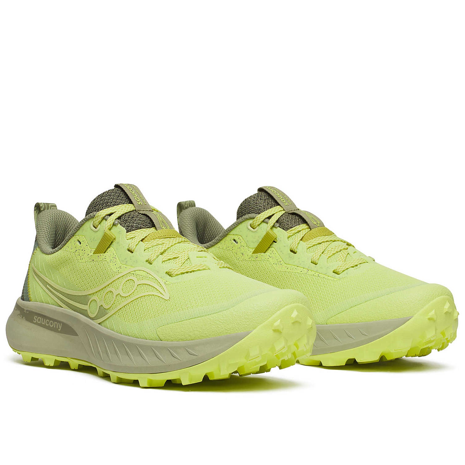 Saucony Women's Peregrine 15 Trail Running Shoes Sunny / Hemlock - Achilles Heel