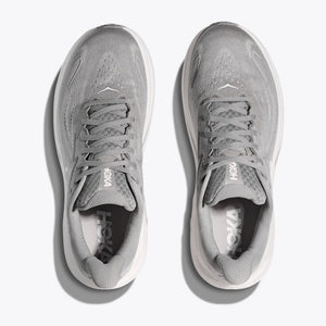 Hoka Men's Clifton 10 Running Shoes Stellar Grey / Stardust - achilles heel