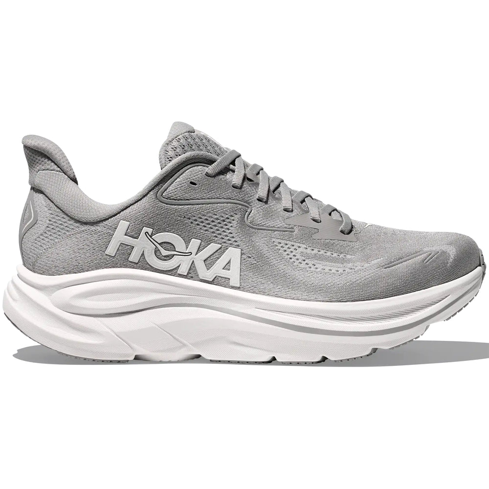 Hoka Men's Clifton 10 Running Shoes Stellar Grey / Stardust - achilles heel
