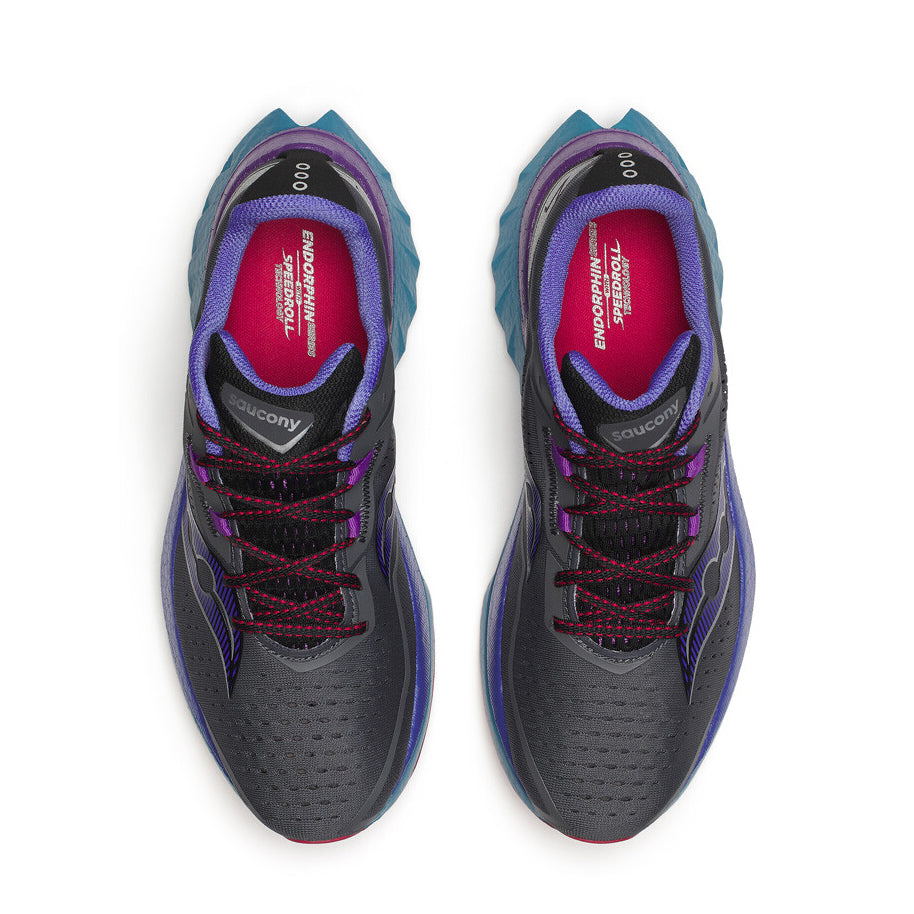Saucony Men's Endorphin Speed 4 Running Shoes Shadow / Storm - achilles heel