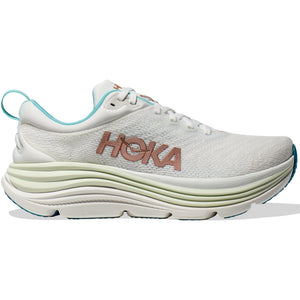 Hoka Women's Gaviota 5 Running Shoes Frost / Rose Gold - achilles heel