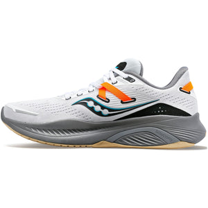 Saucony Men's Guide 16 Running Shoes White / Gravel - achilles heel