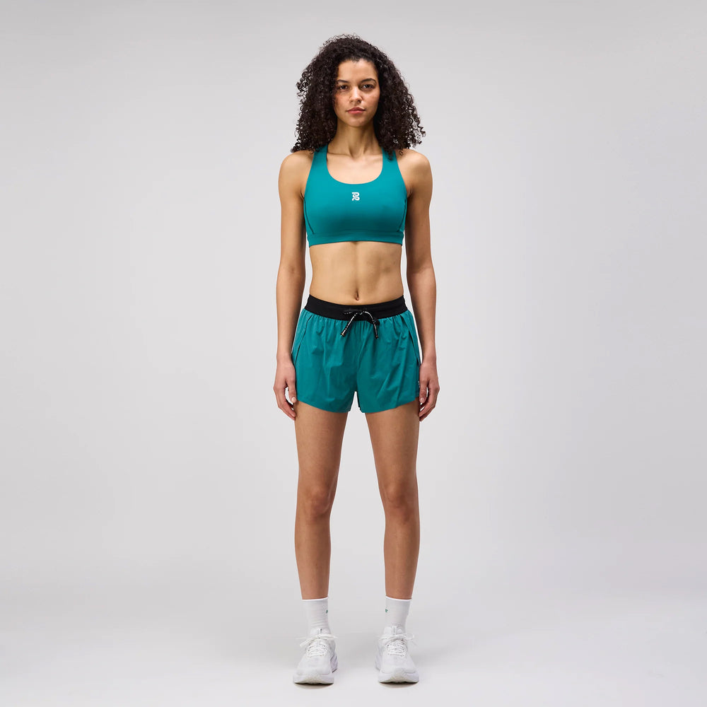 Bandit Women's Stamina Scoop Neck Run Bra Gulfstream - achilles heel