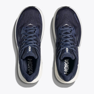 Hoka Men's Clifton 10 Running Shoes Navy / White - achilles heel