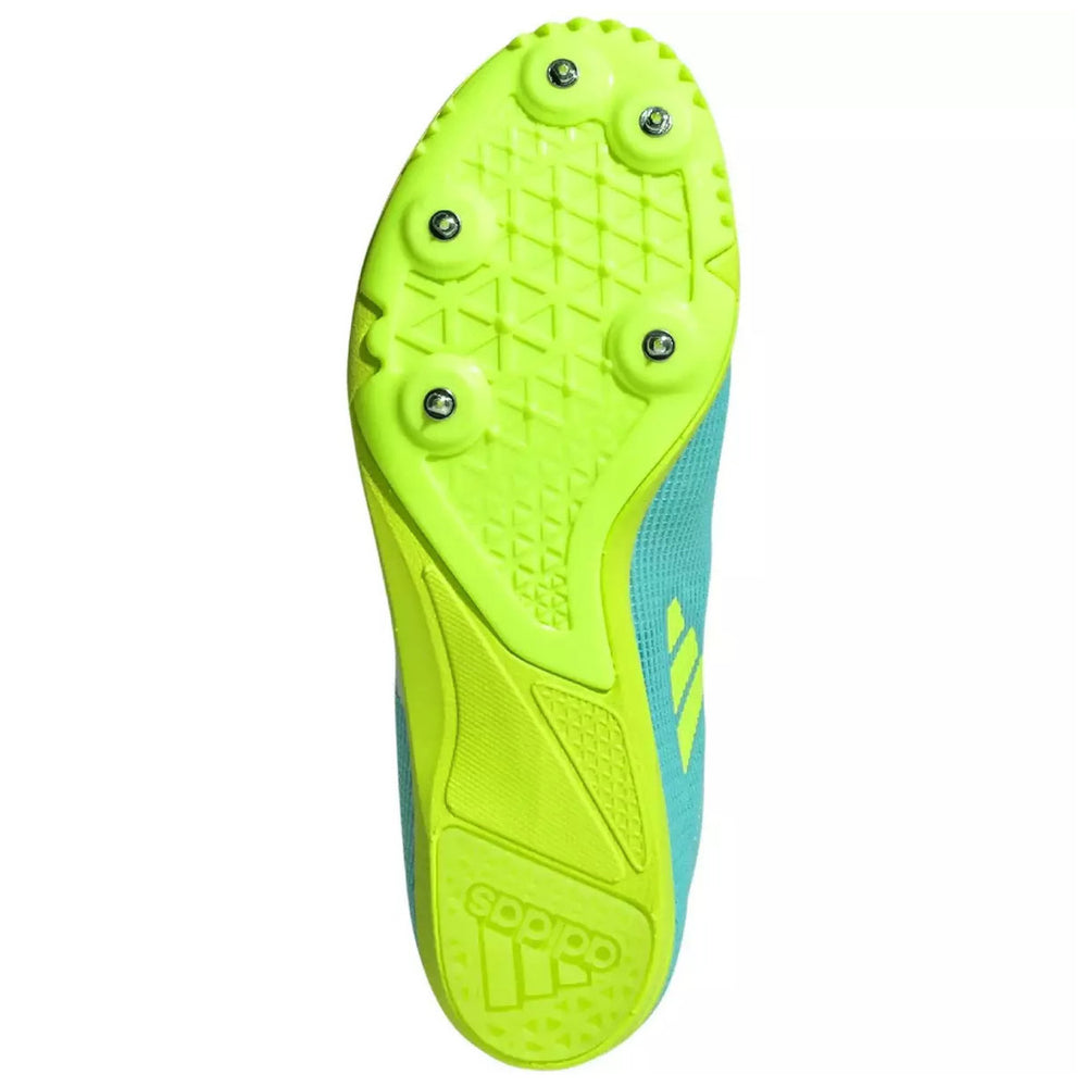 Adidas Allroundstar J Running Spikes Flash Aqua / Cloud White / Lucid Lemon - achilles heel