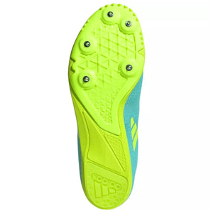 Adidas Allroundstar J Running Spikes Flash Aqua / Cloud White / Lucid Lemon - achilles heel