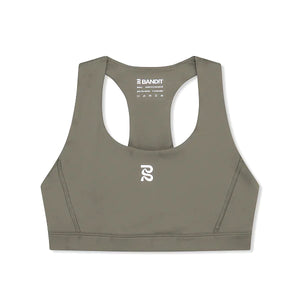 Bandit Women's Stamina Scoop Neck Run Bra Fatigue - achilles heel