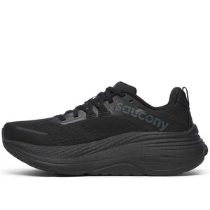 Saucony Women's Hurricane 24 Running Shoes Black / Black - achilles heel