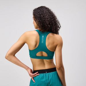 Bandit Women's Stamina Scoop Neck Run Bra Gulfstream - achilles heel