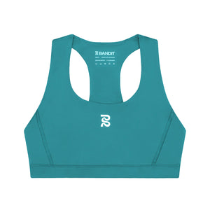 Bandit Women's Stamina Scoop Neck Run Bra Gulfstream - achilles heel