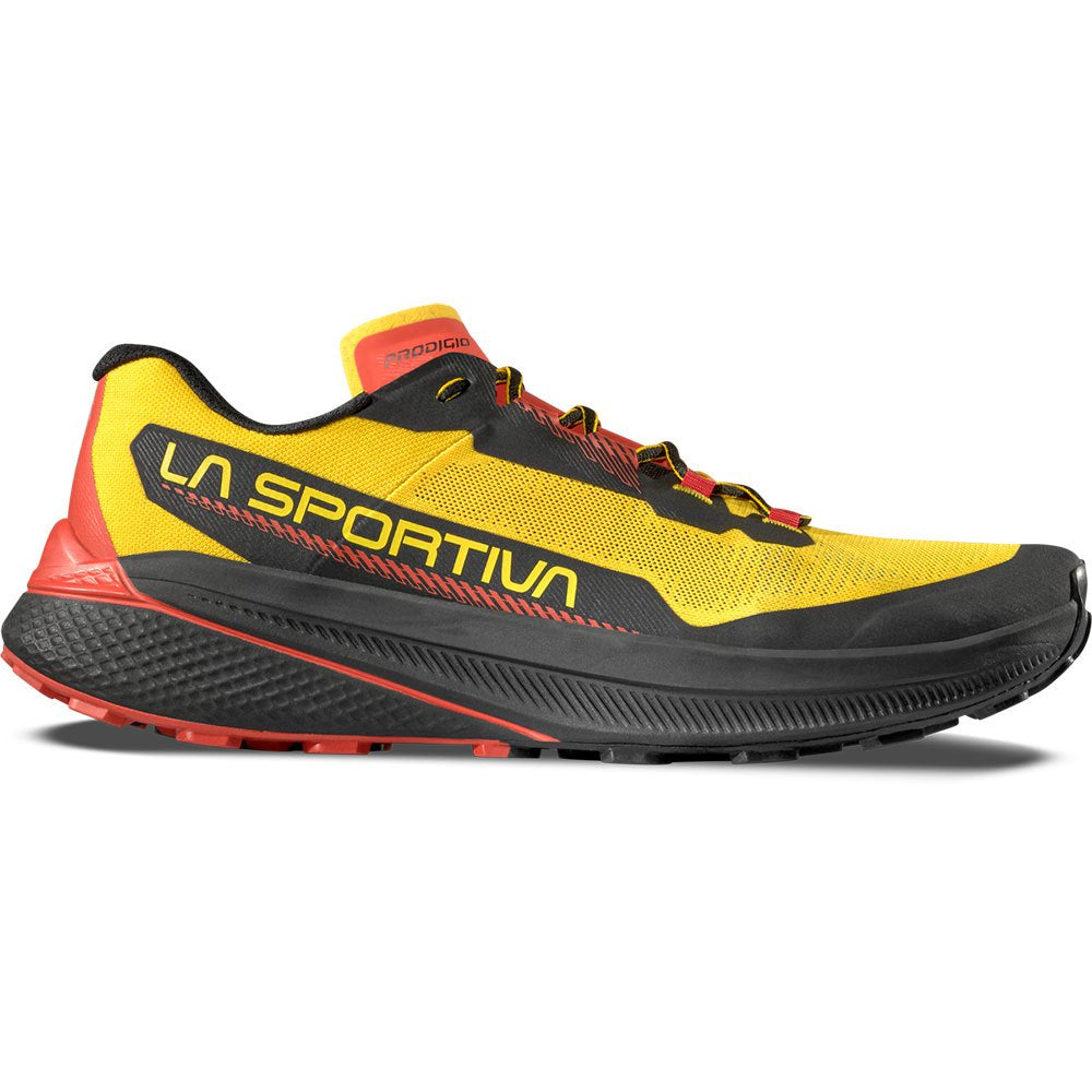 La Sportiva Men's Prodigio Trail Running Shoes Yellow / Black - achilles heel