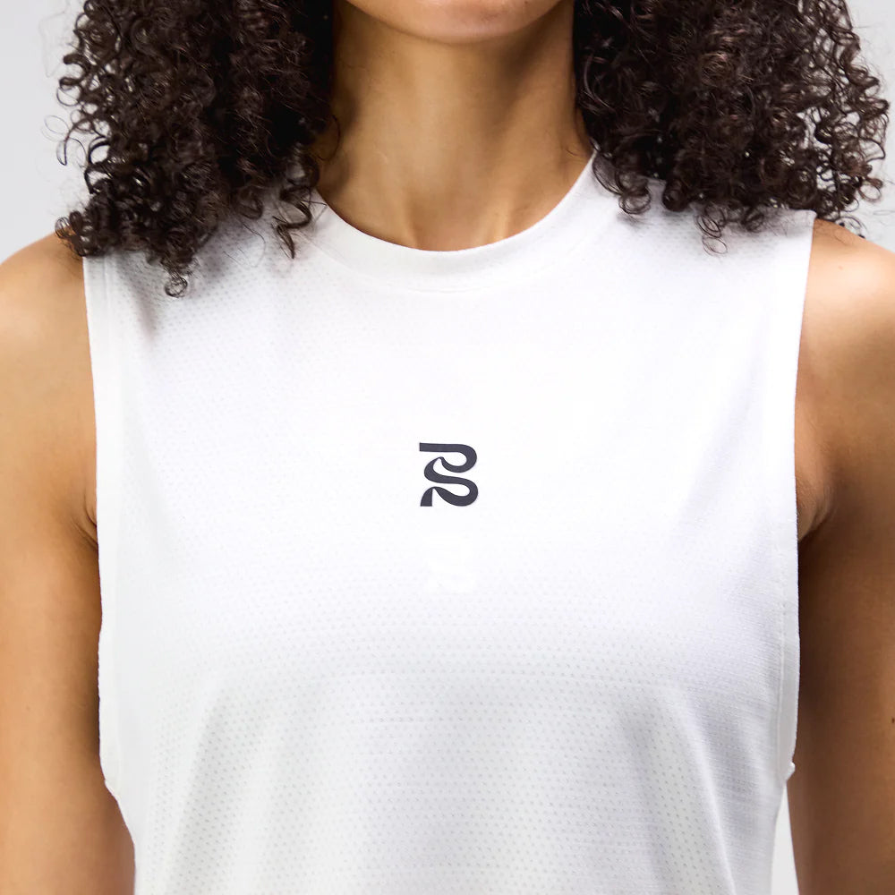 Bandit Women's Micromesh Run Tank White - achilles heel