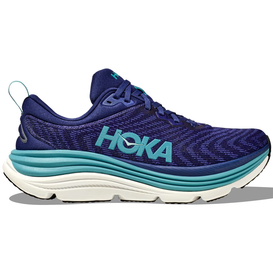 Hoka Women's Gaviota 5 Running Shoes Bellwether Blue / Evening Sky - achilles heel