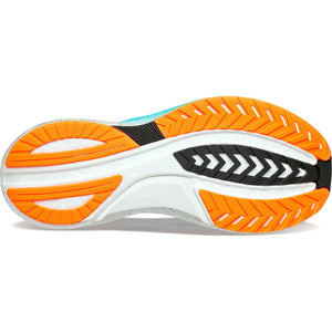 Saucony Men's Tempus Running Shoes White / Vizi Orange - achilles heel