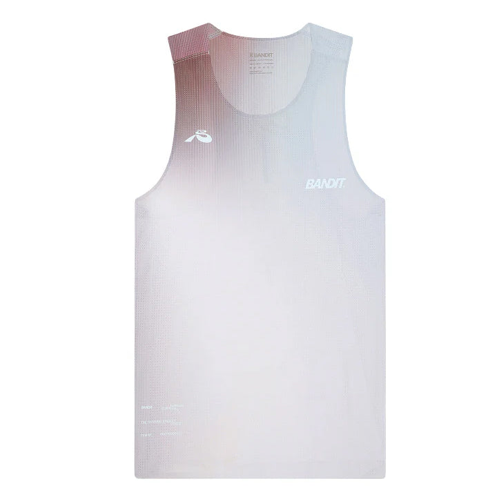 Men's Vento Performance Singlet Minty Blue Gradient - Achilles Heel