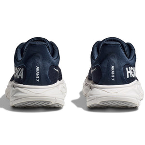Hoka Men's Arahi 7 Wide Fit Running Shoes Outer Space / White - achilles heel