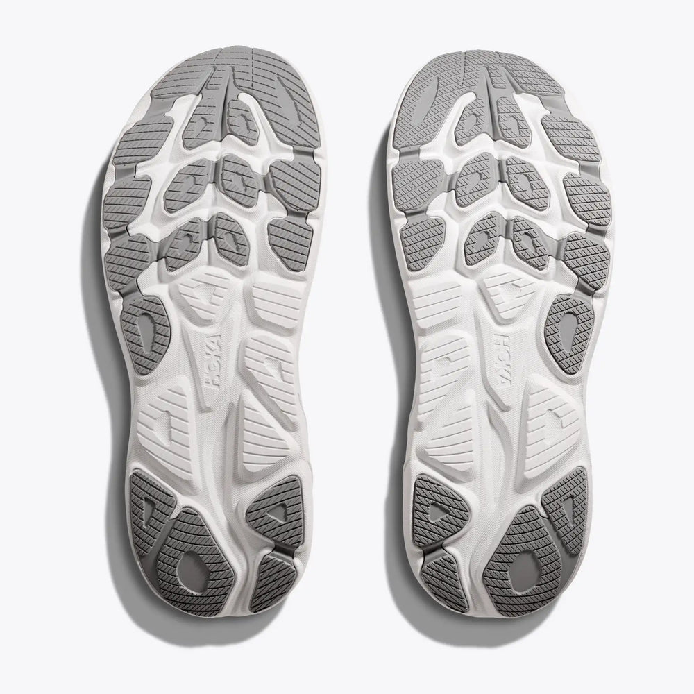 Hoka Men's Clifton 10 Running Shoes Stellar Grey / Stardust - achilles heel